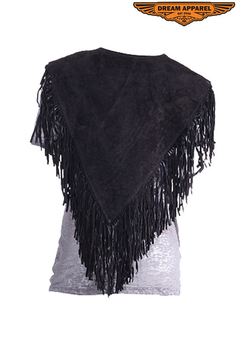 Women Poncho With Fringes