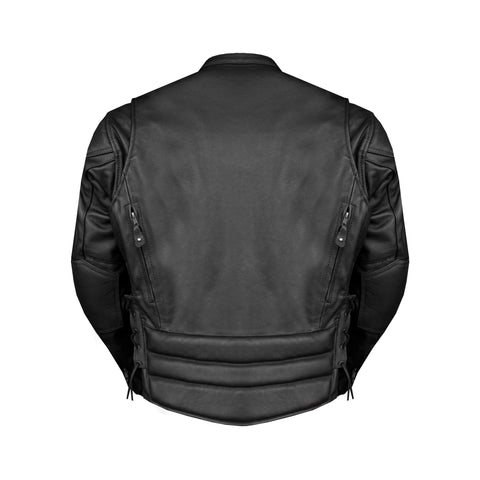 Mens Racer Jacket With Neck Warmer
