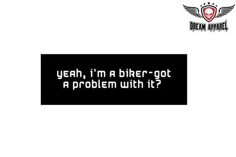Biker Helmet Sticker