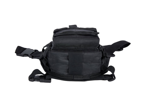 Dream Apparel Black Canvas Drop - Leg Tactical Thigh Bag with Gun Pocket