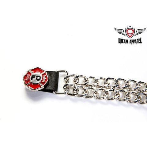 Chain Vest Extender With Fire Department Logo