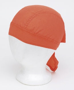 Cotton Plain Orange Skull Cap 12pcs/pack