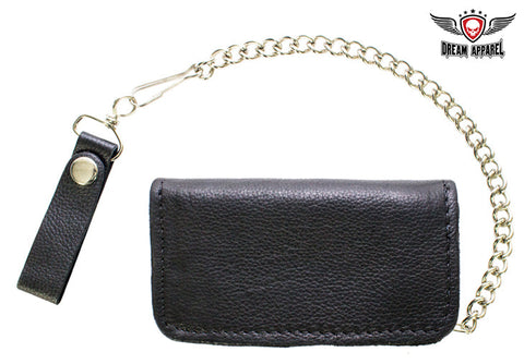 Biker Bifold Chain Wallet Heavy Duty Premium Leather