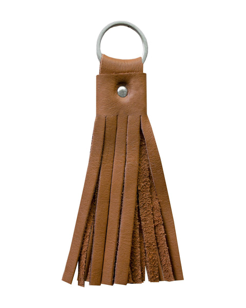 Dream Apparel Rust Orange Leather Key Chain