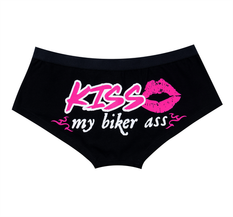 Dream Apparel KISS my biker ass Men's Underwear Boxer Low Rise Brief Underpants Shorts