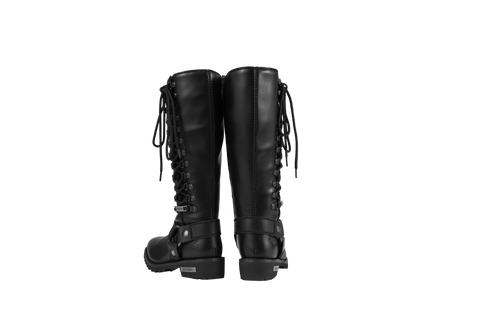 Dream Apparel® Women Biker Long Boots with Laces