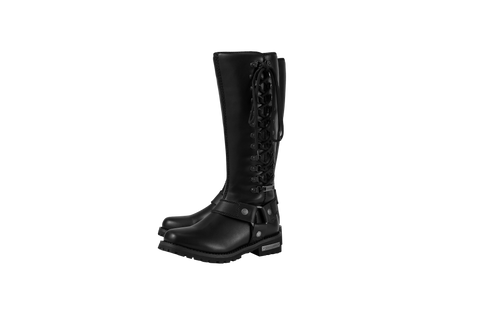 Dream Apparel® Women Biker Long Boots with Laces