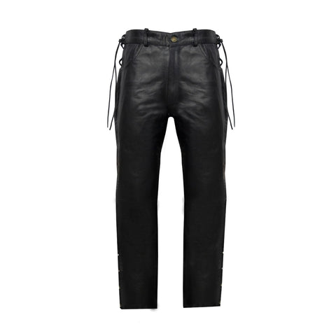 Dream Apparel Men's Leather Chaps With Side Laces