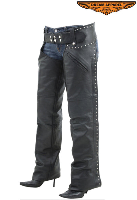 Medium Weight Soft Leather Chaps