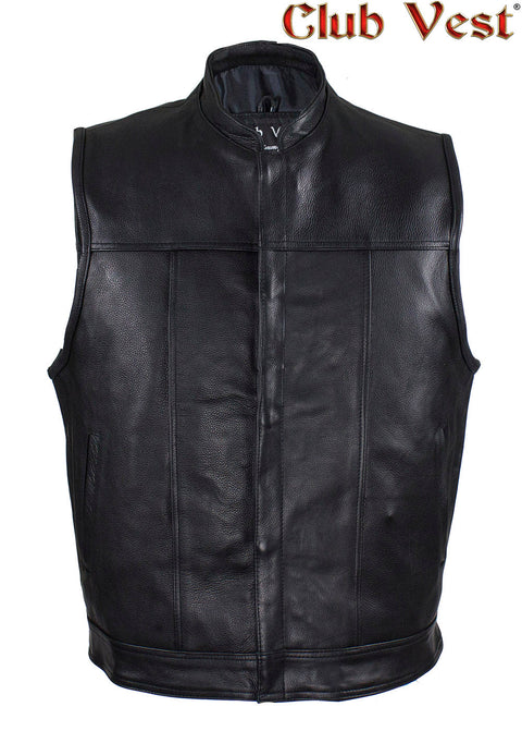 Men's Black Motorcycle Vest by Club Vest®