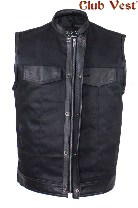 Men's Black Denim Vest by Club Vest®