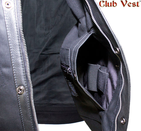 Men's Black Denim Vest by Club Vest®