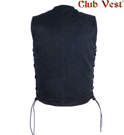 Men's Black Denim Vest by Club Vest®