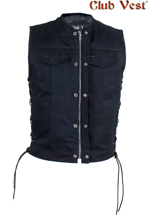 Men's Black Denim Vest by Club Vest®