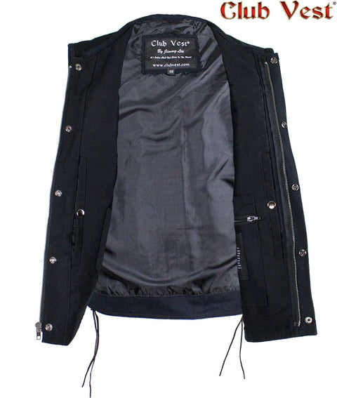 Men's Black Denim Vest by Club Vest®