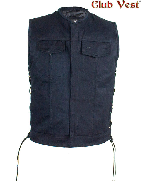 Men's Black Denim Vest by Club Vest®