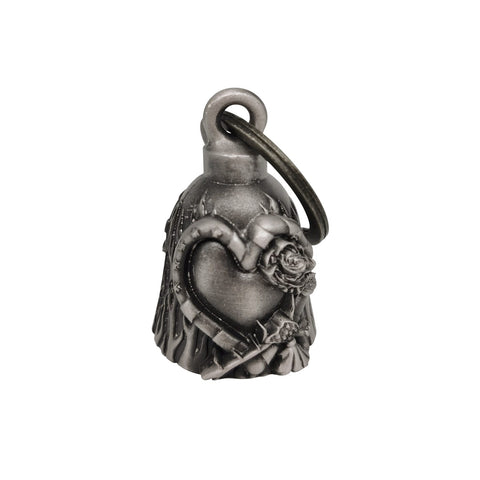 Dream Apparel Heart with Rose Motorcycle Bell, for Good Luck and in 3-D