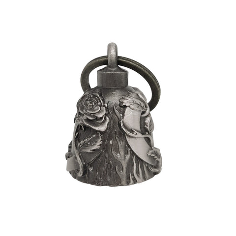 Dream Apparel Heart with Rose Motorcycle Bell, for Good Luck and in 3-D, Light Weight