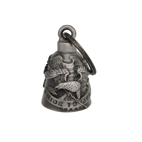 Dream Apparel Live to Ride with Eagle Motorcycle Bell, Good Luck and in 3-D, Light Weight