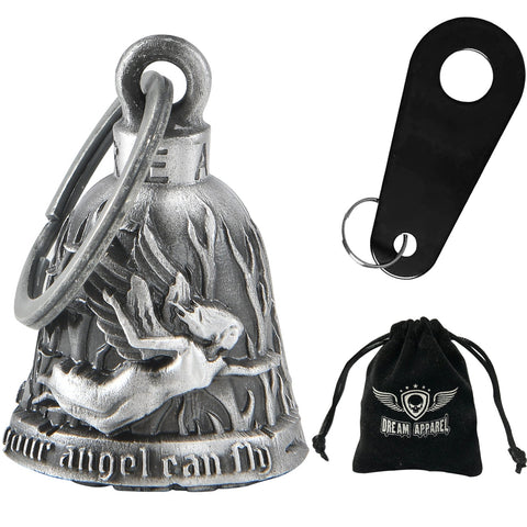 Dream Apparel Never Ride Faster than your Angel can Fly Motorcycle Bell