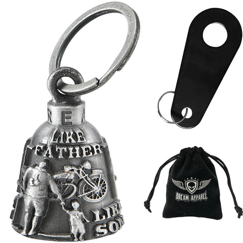 Dream Apparel Like Father Like Son Motorcycle Bell for Good Luck in 3-D, Light Weight