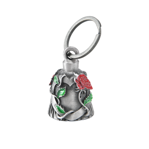 Dream Apparel Heart with Red Rose Motorcycle Bell, for Good Luck and in 3-D, Light Weight