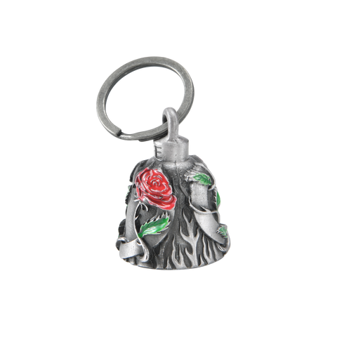 Dream Apparel Heart with Red Rose Motorcycle Bell, for Good Luck and in 3-D, Light Weight