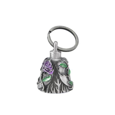 Dream Apparel Heart with Purple Rose 3D Motorcycle Bell  3-D, Light Weight, Impact Resistant