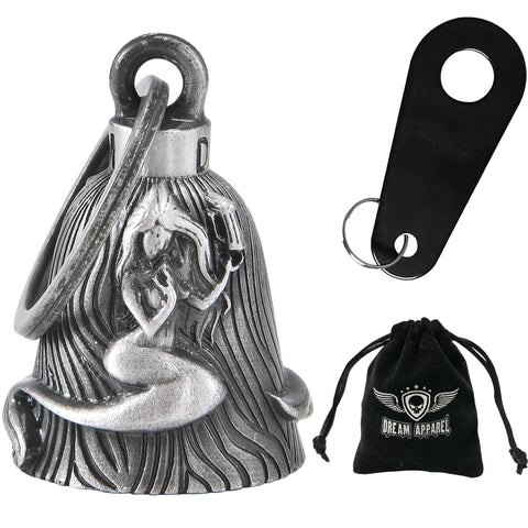 Dream Apparel Mermaid Holding Beer Motorcycle Bell, for Good Luck and in 3-D, Light Weight