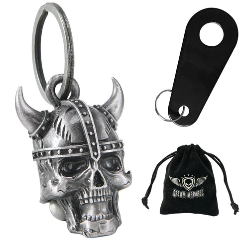 Dream Apparel Viking Helmet Skull Motorcycle Bell, Good Luck and in 3-D, Light Weight