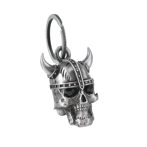 Dream Apparel Viking Helmet Skull Black Stone Eyes Motorcycle Bell