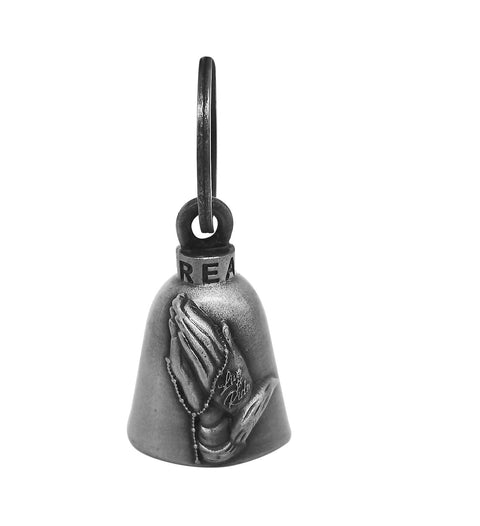 Dream Apparel Praying Hands Motorcycle Bell for Good Luck in 3-D, Light Weight Impact Resistant