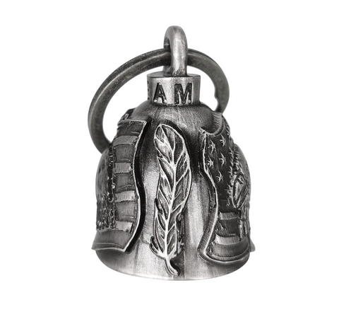 Dream Apparel USA Flag Eagle Head Motorcycle Bell, for Good Luck and in 3-D, Light Weight