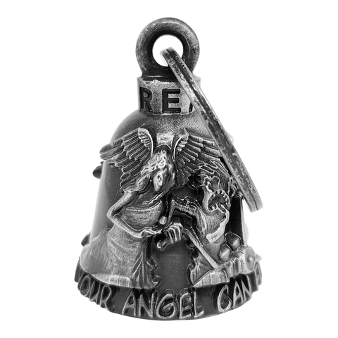 Dream Apparel Never Ride Faster than Your Angel can Fly Motorcycle Bell  for Good Luck and in 3-D