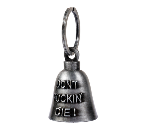 Dream Apparel "DON'T FUCKIN' DIE!" Motorcycle Bell, for Good Luck and in 3-D, Light Weight