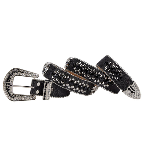 Dream Apparel Premium Strap Men Women Western Fashion Bling Bling Rhinestones Crystal Studded Belt