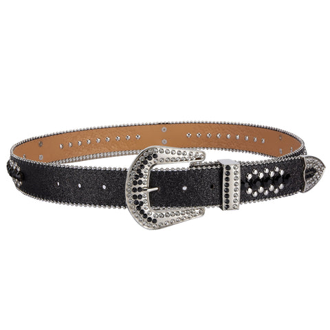 Dream Apparel Premium Strap Men Women Western Fashion Bling Bling Rhinestones Crystal Studded Belt