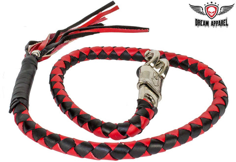 50" Red & Black Get Back Whip For Motorcycles