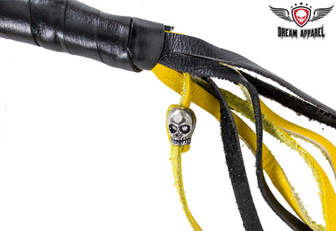 Dream Apparel Black & Yellow Get Back Whip For Motorcycle