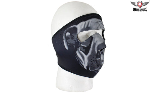 White Bulldog Face Mask