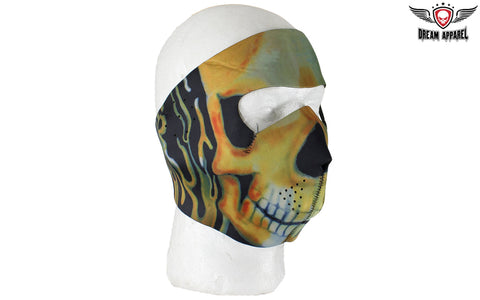 Fire Skull Face Mask