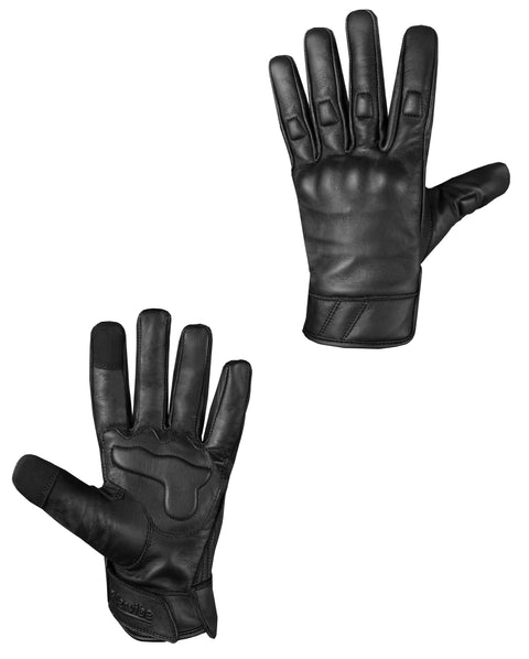 Dream Apparel Black Gaunlet Motorcycle Gloves