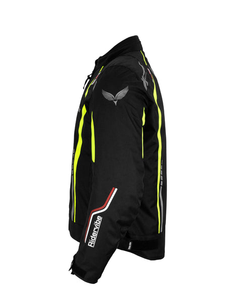 Dream Apparel Men's Nylon and Mesh Motorcycle Neon Jacket