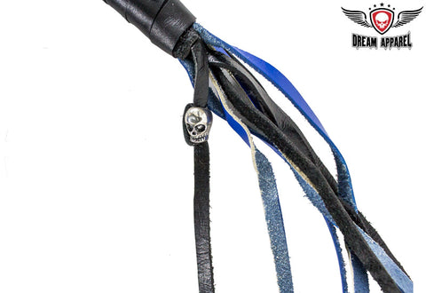 Black & Blue Get Back Whip For Motorcycles