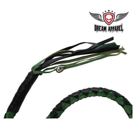 36" Black And Green Get Back Whip