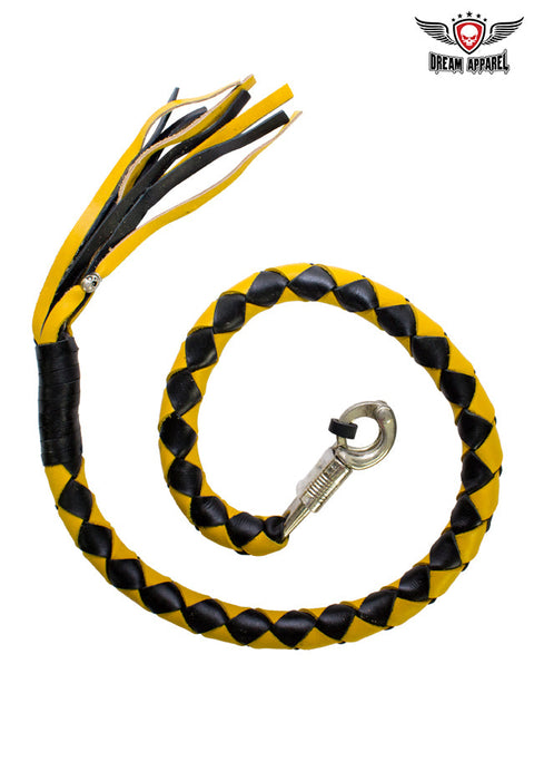 3" Black & Yellow Get Back Whip for Motorcycles