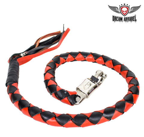 3" Black & Orange Get Back Whip for Motorcycles