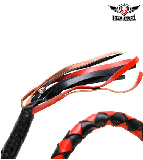 3" Black & Orange Get Back Whip for Motorcycles