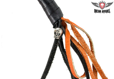 Orange & Black Get Back Whip For Motorcycles