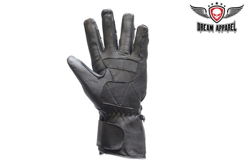 Men's Padded Leather Racing Gloves